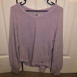 Hollister purple, soft sweater/shirt